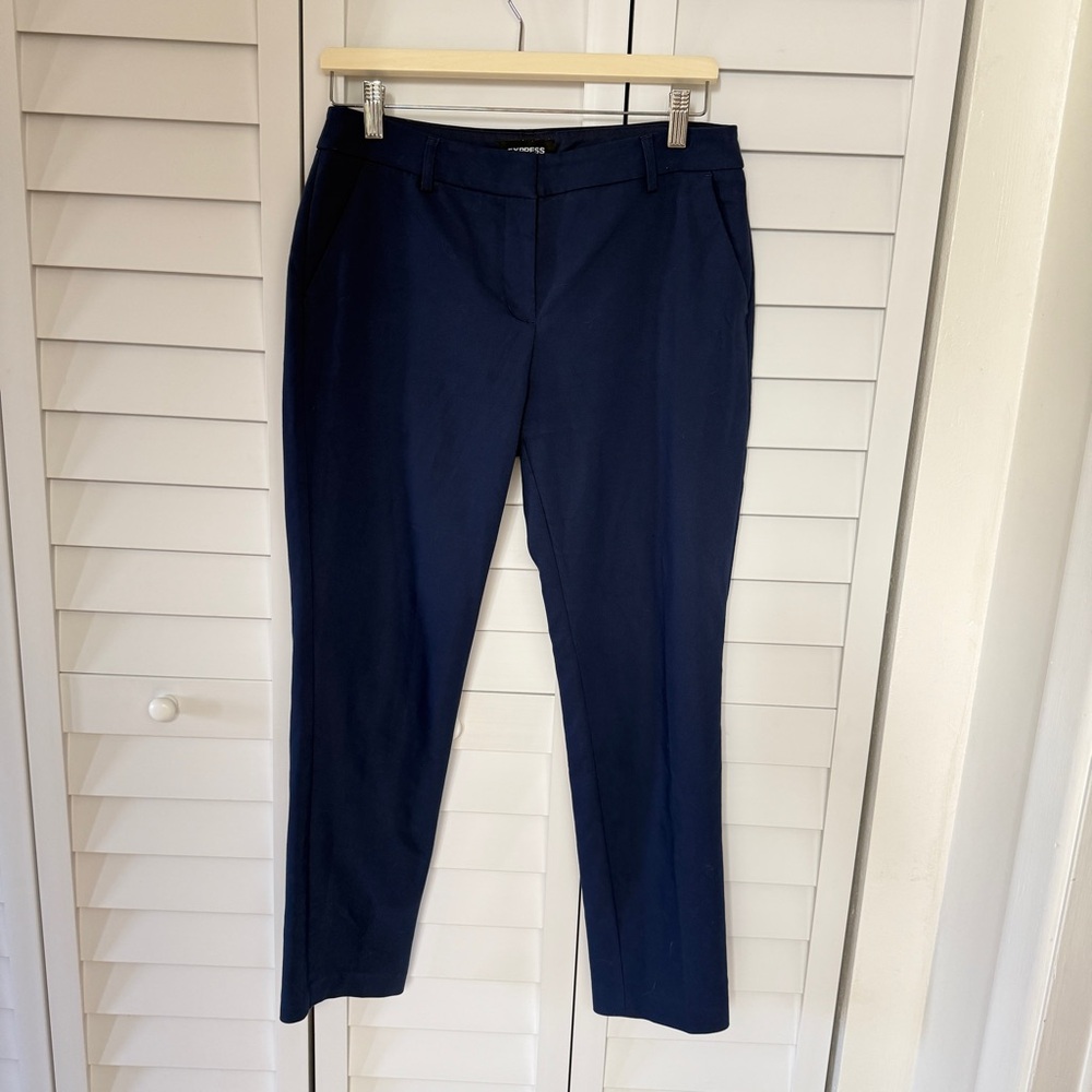 Express Women's Navy Ankle Pants